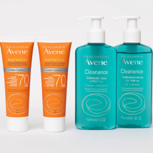 Kit Avène Cleanance 2 Unidades + Protetor Solar Clareador Mat Perfect FPS70 2 unidades